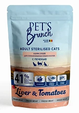 Pet's Brunch Adult Sterilised Cats (Печень и томаты)